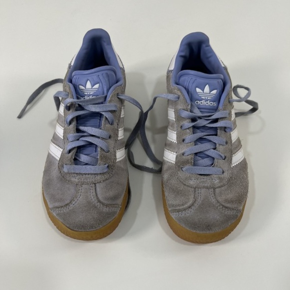 Adidas Originals GAZELLE Low Top Skateboarding Shoes Blue Kids' Size 13